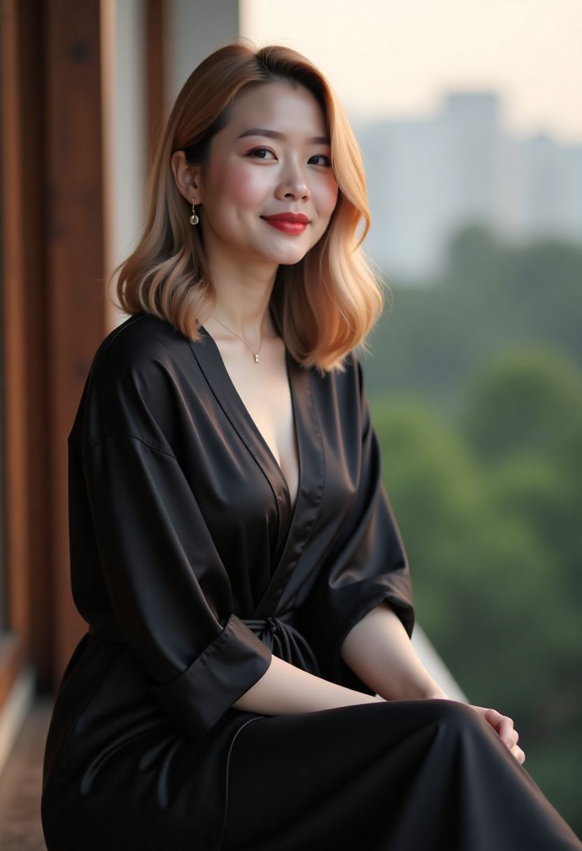 阳台灯火海报